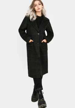 Jackdaw Check Wool Blend Duster Coat
