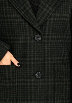 Jackdaw Check Wool Blend Duster Coat