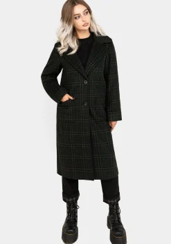 Jackdaw Check Wool Blend Duster Coat