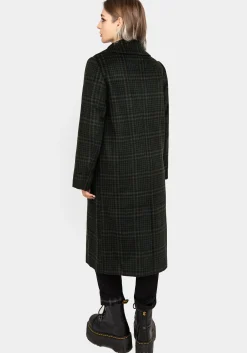 Jackdaw Check Wool Blend Duster Coat