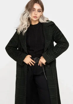 Jackdaw Check Wool Blend Duster Coat
