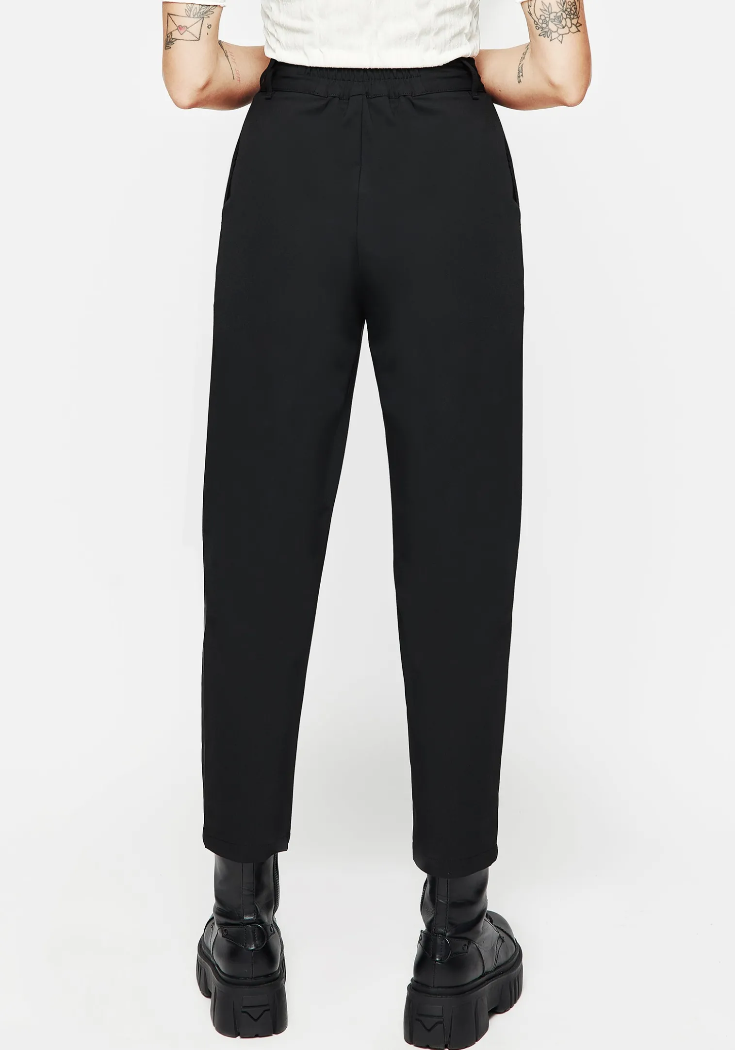 Japonica Floral Moon Embroidered Tapered Trousers