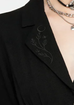 Jasmine Embroidered Midi Shirt Dress