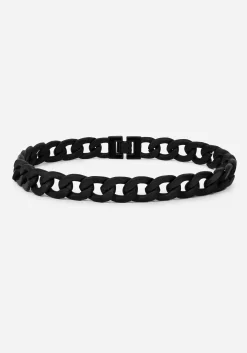 Jet Chunky Rope Chain Choker Necklace