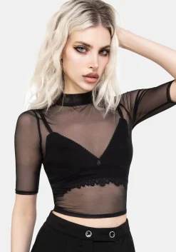 Jinx Mesh Short Sleeve Top