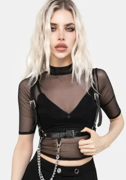 Jinx Mesh Short Sleeve Top