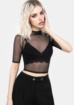 Jinx Mesh Short Sleeve Top