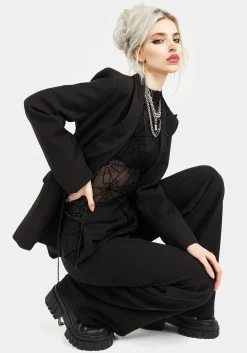 Juno Straight Leg Chain Detail Trousers
