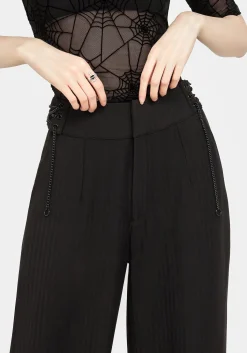 Juno Straight Leg Chain Detail Trousers