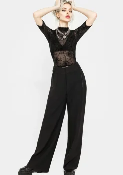Juno Straight Leg Chain Detail Trousers