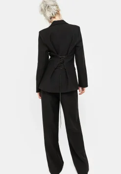 Juno Straight Leg Chain Detail Trousers