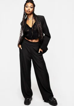Juno Straight Leg Chain Detail Trousers