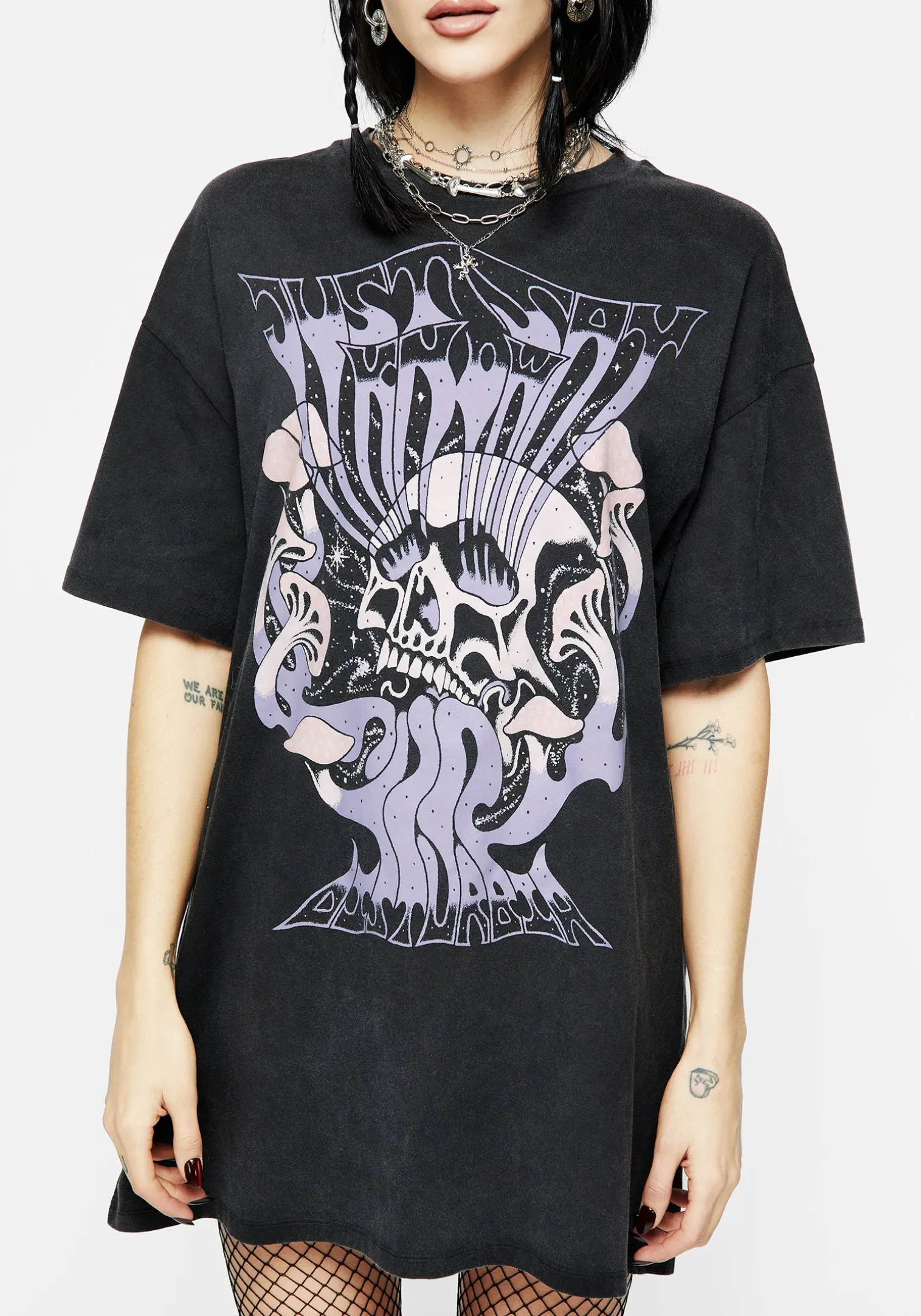 Just Say Know Mushroom Tee Dress