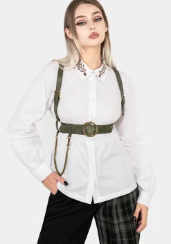 Kaliya Snake Chain Harness - Green