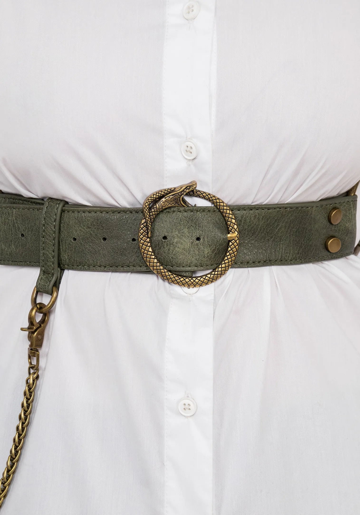 Kaliya Snake Chain Harness - Green