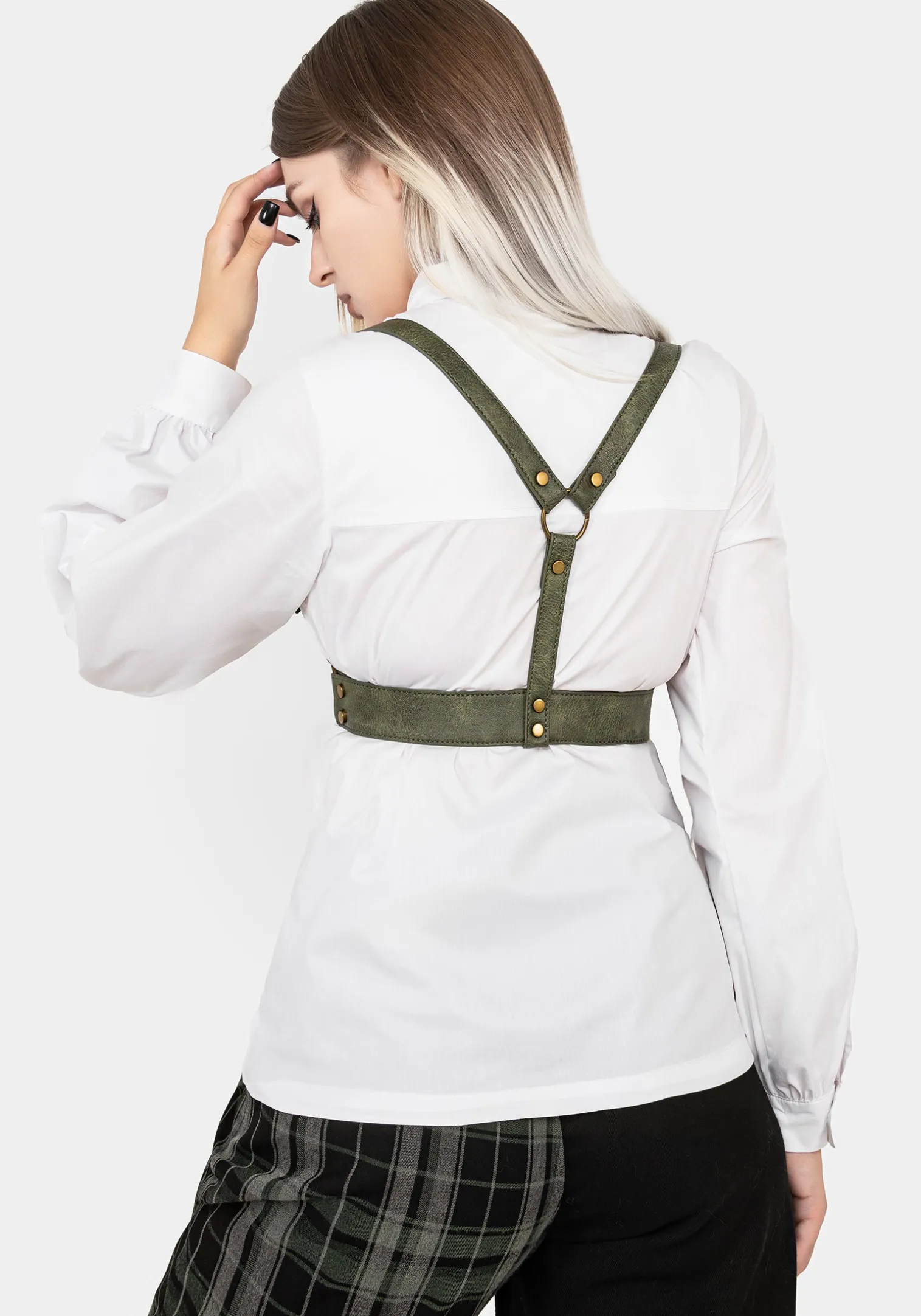 Kaliya Snake Chain Harness - Green