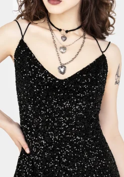 Kikamora Cowl Neck Mini Dress