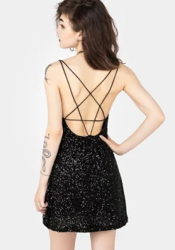 Kikamora Cowl Neck Mini Dress