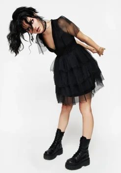 Krysta Tulle Mini Dress