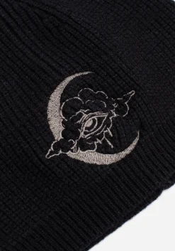 Lachrymose Embroidered Knit Beanie