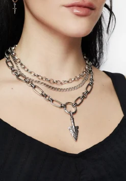 Larkin Spear Layered Chain Necklace