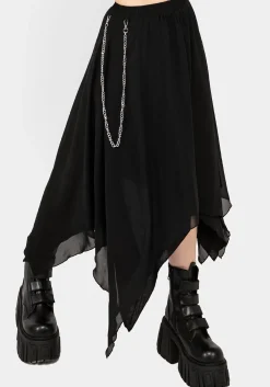 Levitate Chain Detail Midi Skirt