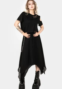 Levitate Chain Detail Midi Skirt