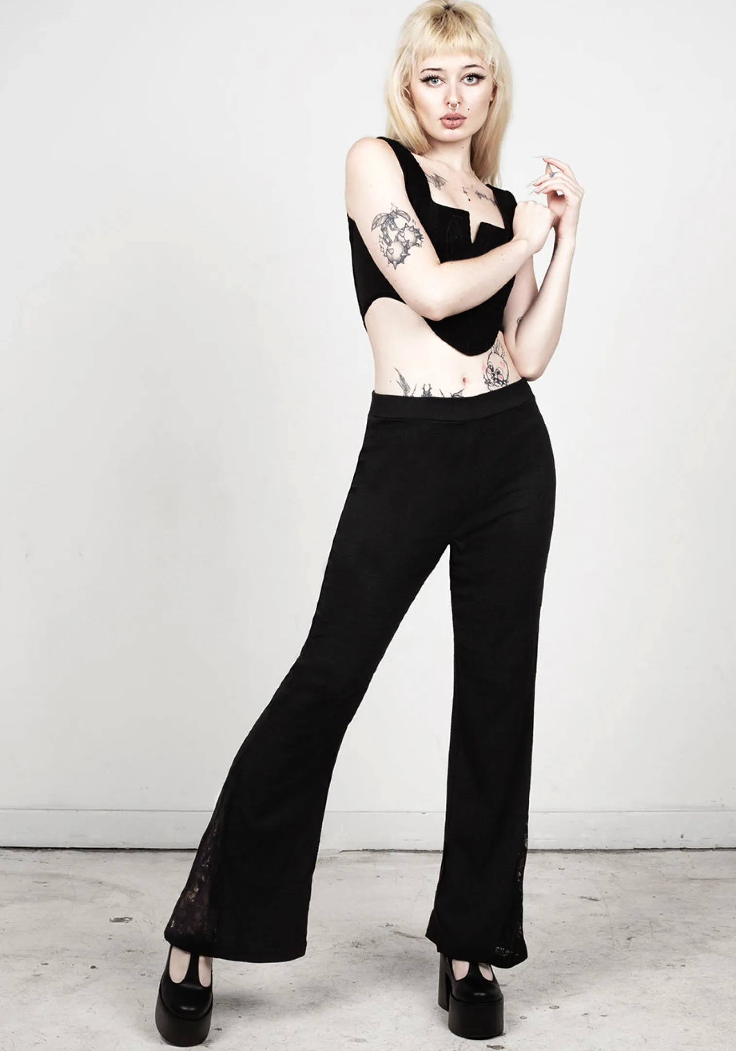 Libertina Lace Panel Flares