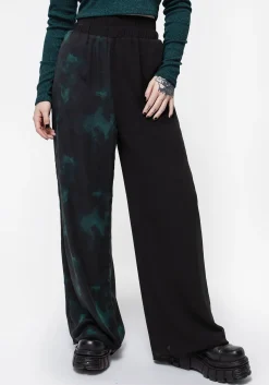 Lichen Spliced Chiffon Palazzo Trousers