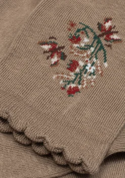 Lilia Embroidered Floral Socks