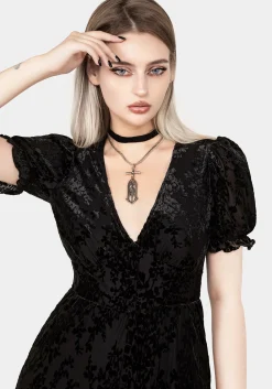Lilias Devoré Velour Mesh Jumpsuit