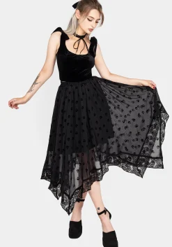 Lisette Velour Tie Strap Corset Top