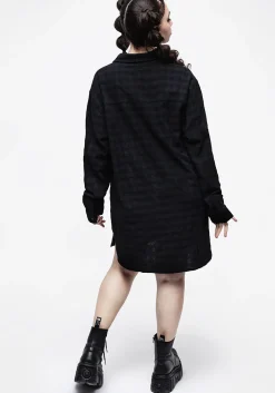 Lithium Check Shirt Dress