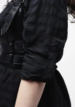 Lithium Check Shirt Dress