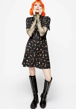Liviana Button Up Mini Dress