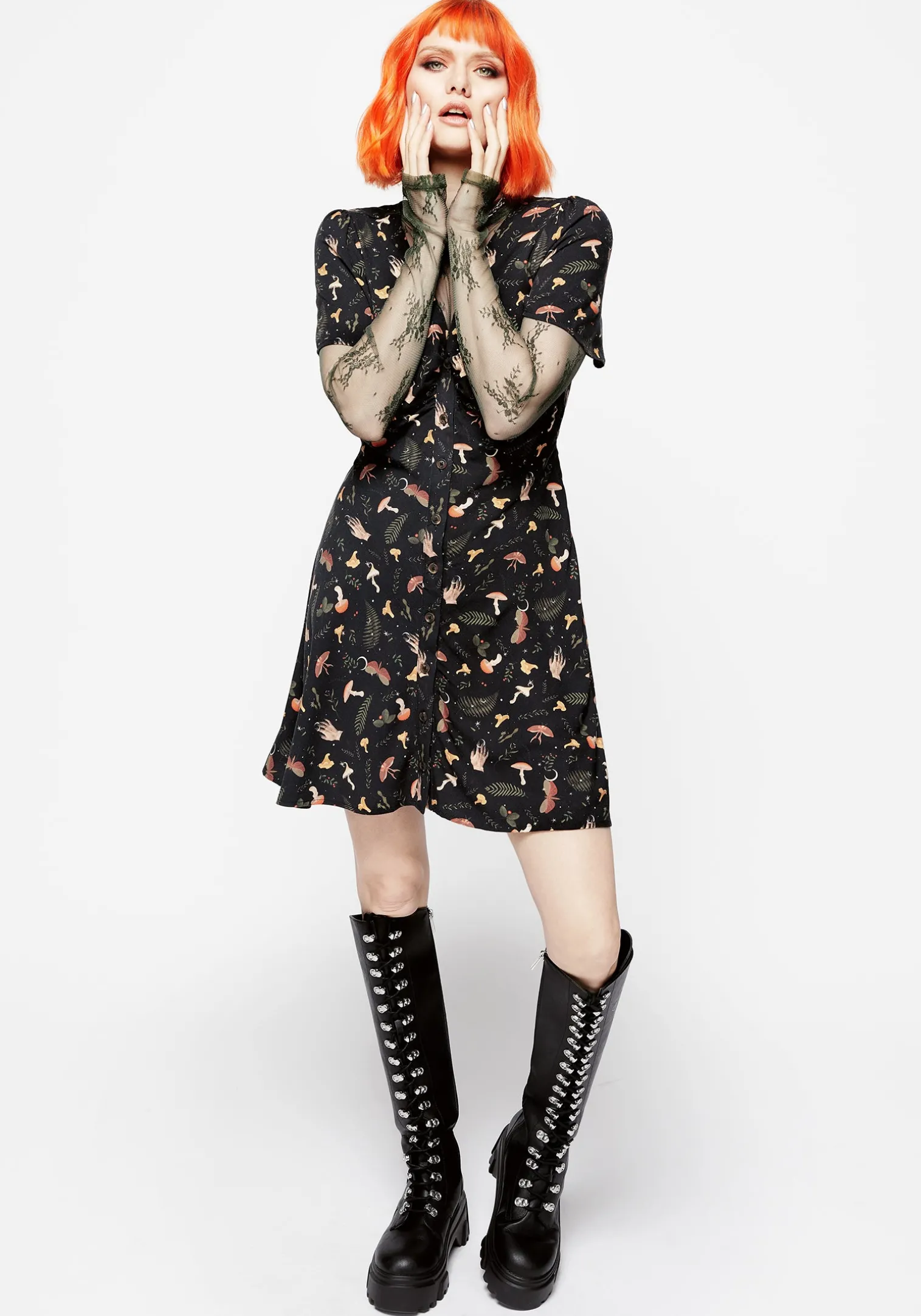 Liviana Button Up Mini Dress