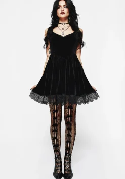 Love Bow Cut Out Tights