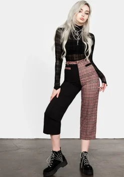 Lovebuzz Spliced Crop Trousers