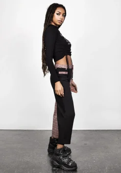 Lovebuzz Spliced Crop Trousers