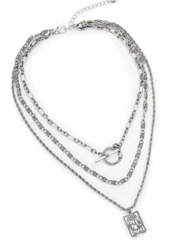 Lovers Tarot Layered Multichain Necklace