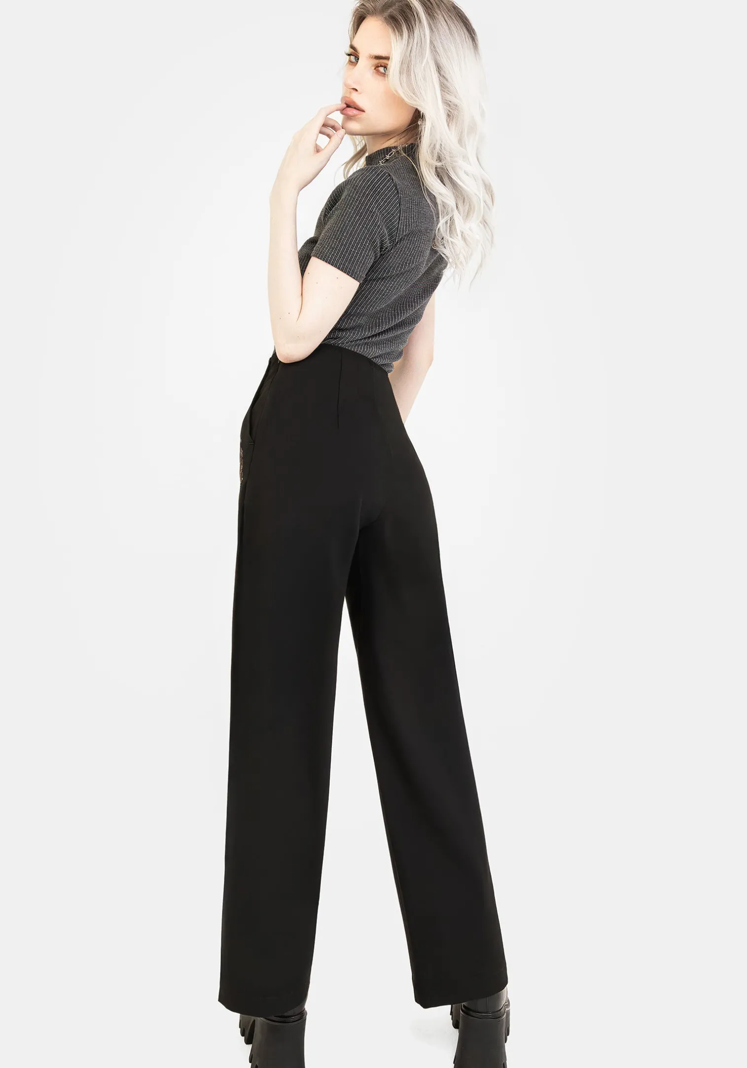 Lucia Embroidered Firefly Pleat Trouser