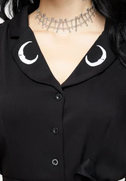 Luna Button Down Mini Shirt Dress