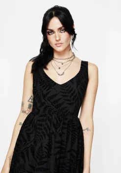 Lunafern Cami Fern Printed Midaxi Dress