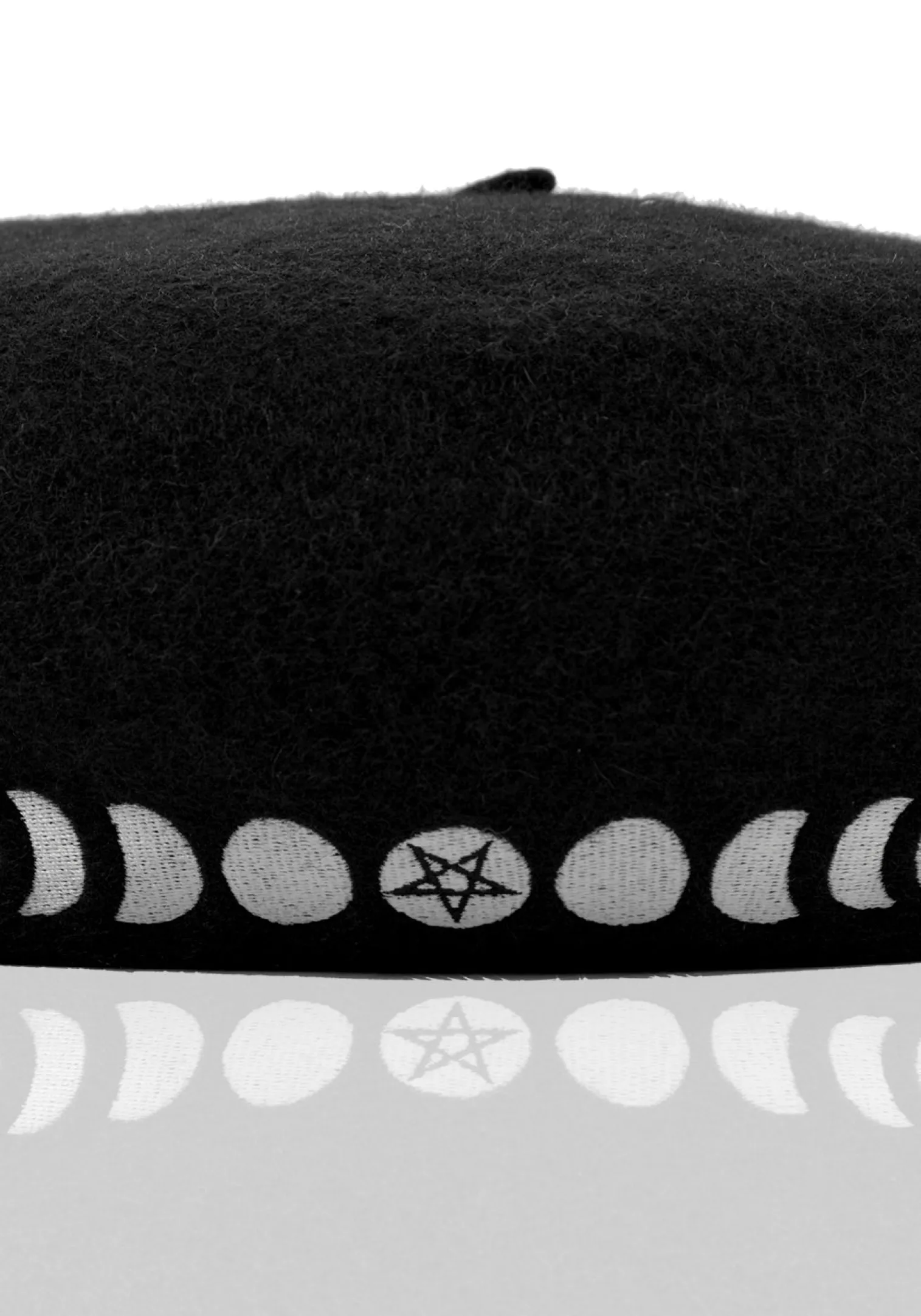Lunar Embroidered Beret