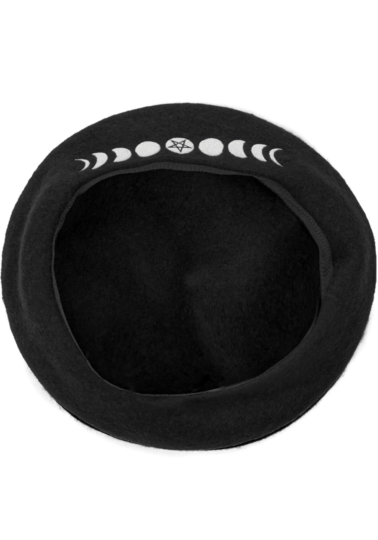 Lunar Embroidered Beret