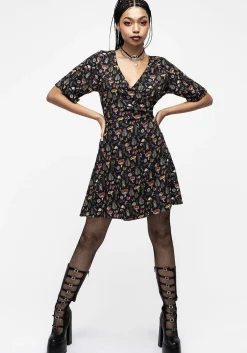 Luthien Wrap Mini Dress