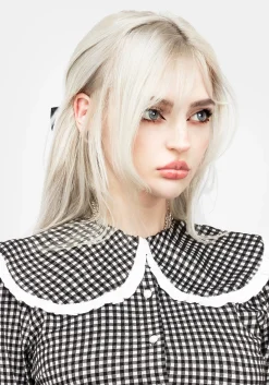 Mabel Gingham Collared Dress