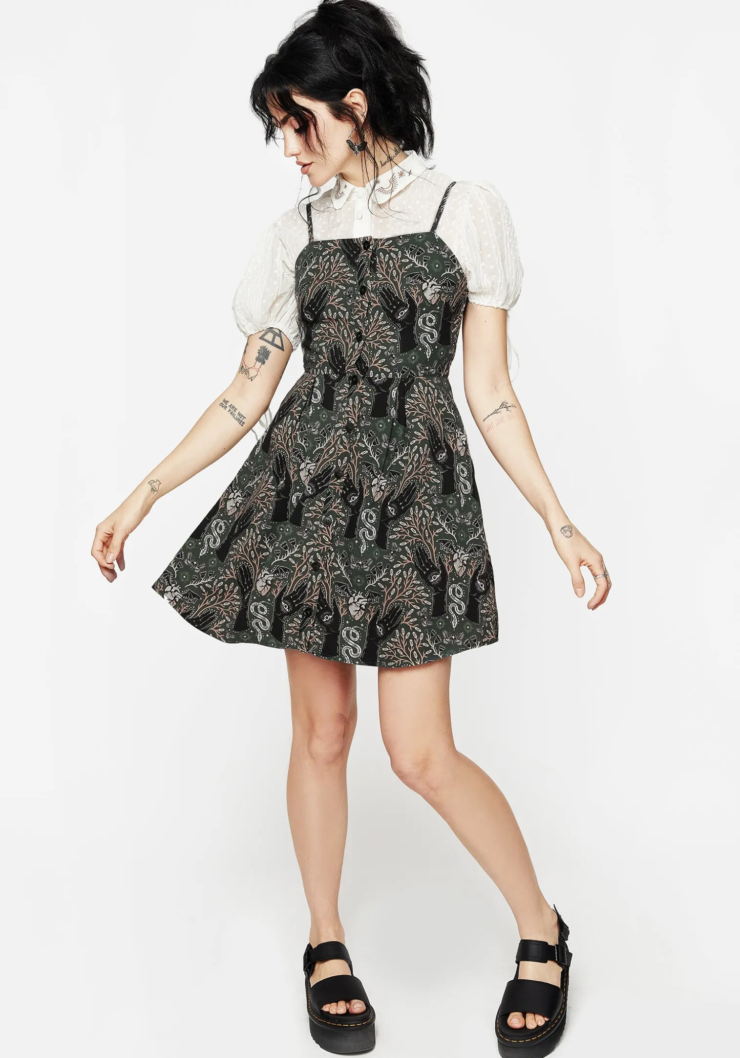 Madeleine Embroidered Chiffon Blouse Top