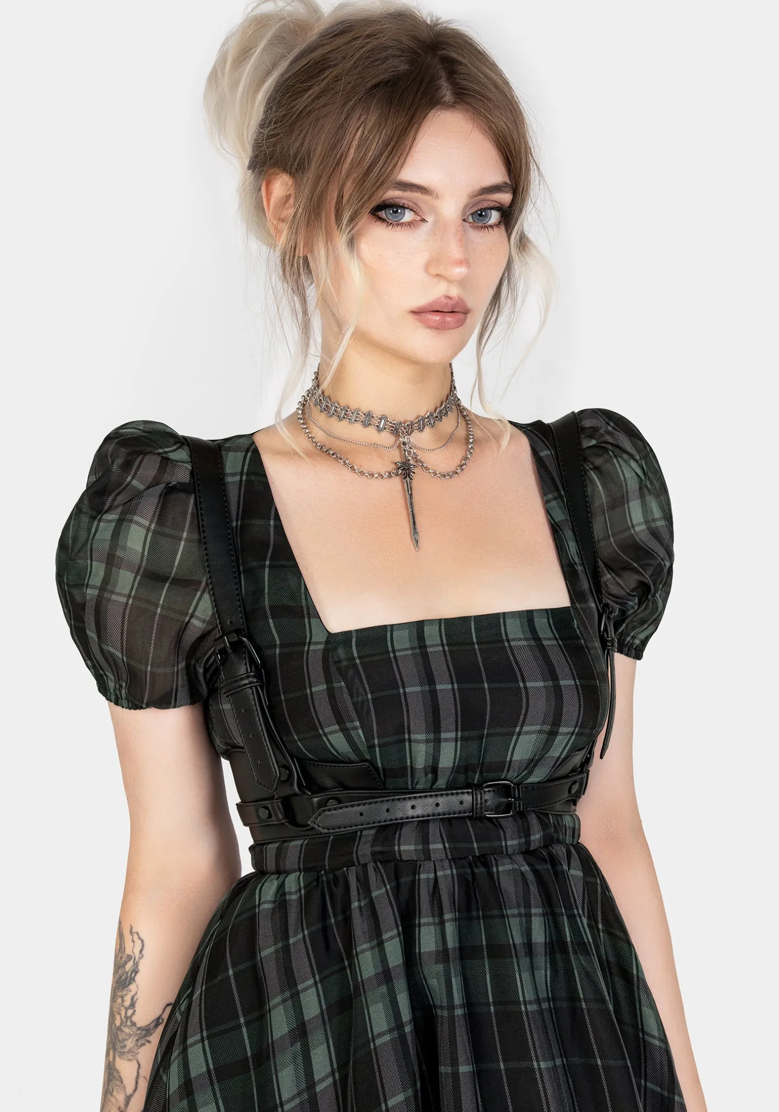 Maeve Western Black Buckle Harness