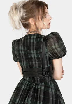 Maeve Western Black Buckle Harness